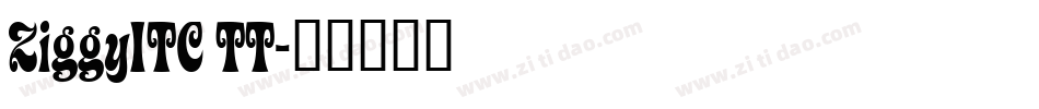 ZiggyITC TT字体转换